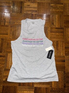 Peloton Women’s Light Gray Tank with Multicolor "Together We Go Far" Print